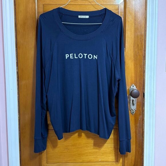 Peloton Navy Blue Long Sleeve Tee T-Shirt Women’s US 1X - Picture 1 of 7
